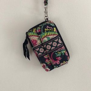 Vera Bradley wristlet with crossbody attachment